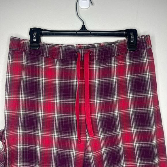 Duluth Trading Co. Men's Plaid Cargo Lounge Pajama Pants Drawstring Sz L x 31 - Picture 2 of 11